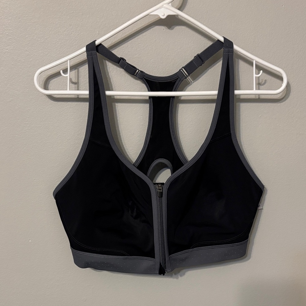 Champion Black and Gray Women's Sports Bra